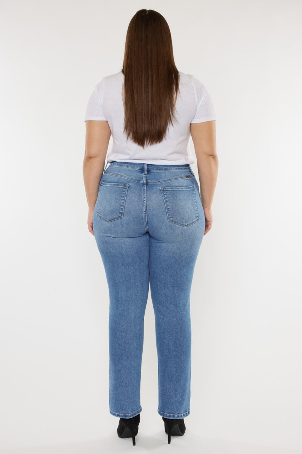 Kancan Full Size Cat's Whiskers High Waist Jeans - Myfave Denim