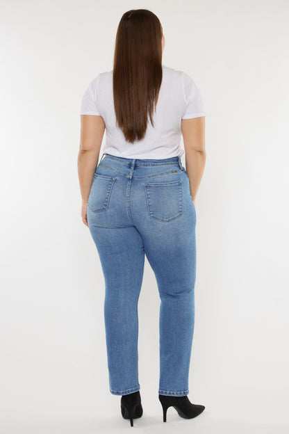 Kancan Full Size Cat's Whiskers High Waist Jeans - Myfave Denim