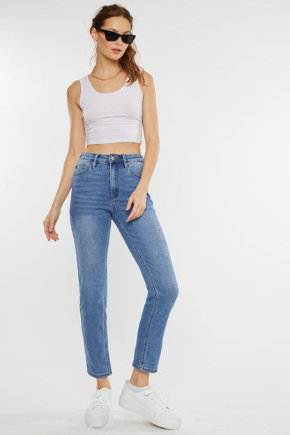 Kancan Full Size Cat's Whiskers High Waist Jeans - Myfave Denim